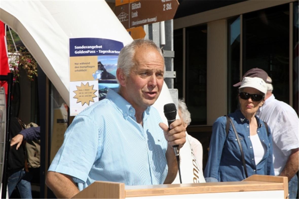 Grossrat und Gemeinde Präsident von der Lenk Christian von Känel.