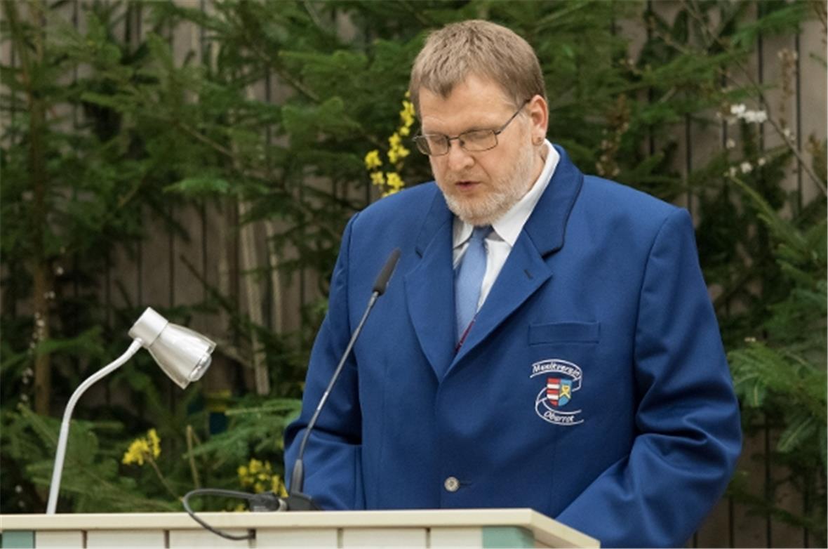 Grusswort von Fritz-Peter Heilmann, Vorsitzender des Musikvereins Oberrot.