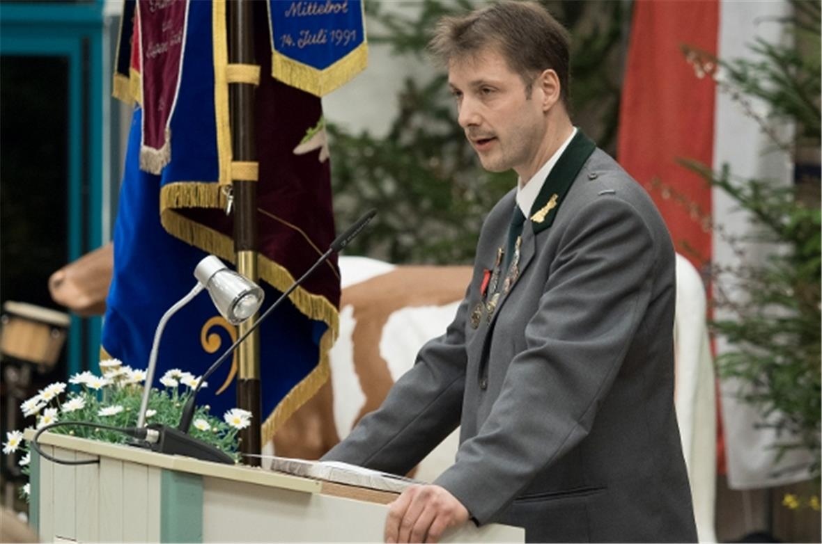 Grusswort von Tobias Kvapil, Vorsitzender des Schützenvereins Oberrot.