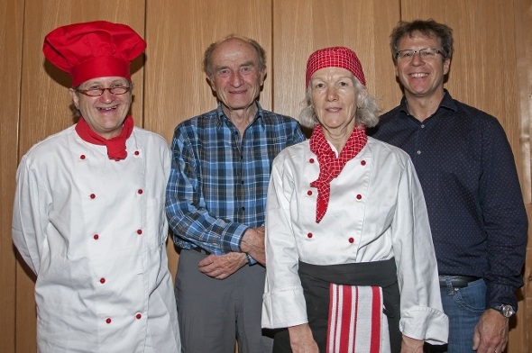 Gusti Pollak, Ernst Zbären, Susanna Krebs und Jörg Wittwer veranstalteten eine gelungene Jubiläumsfeier zum 40-jährigen Bestehen von Pro Simmental.