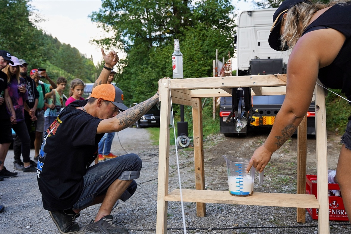Gut reden konnten die Team-Mitglieder, die beim Geschicklichkeitsfahren nicht im...