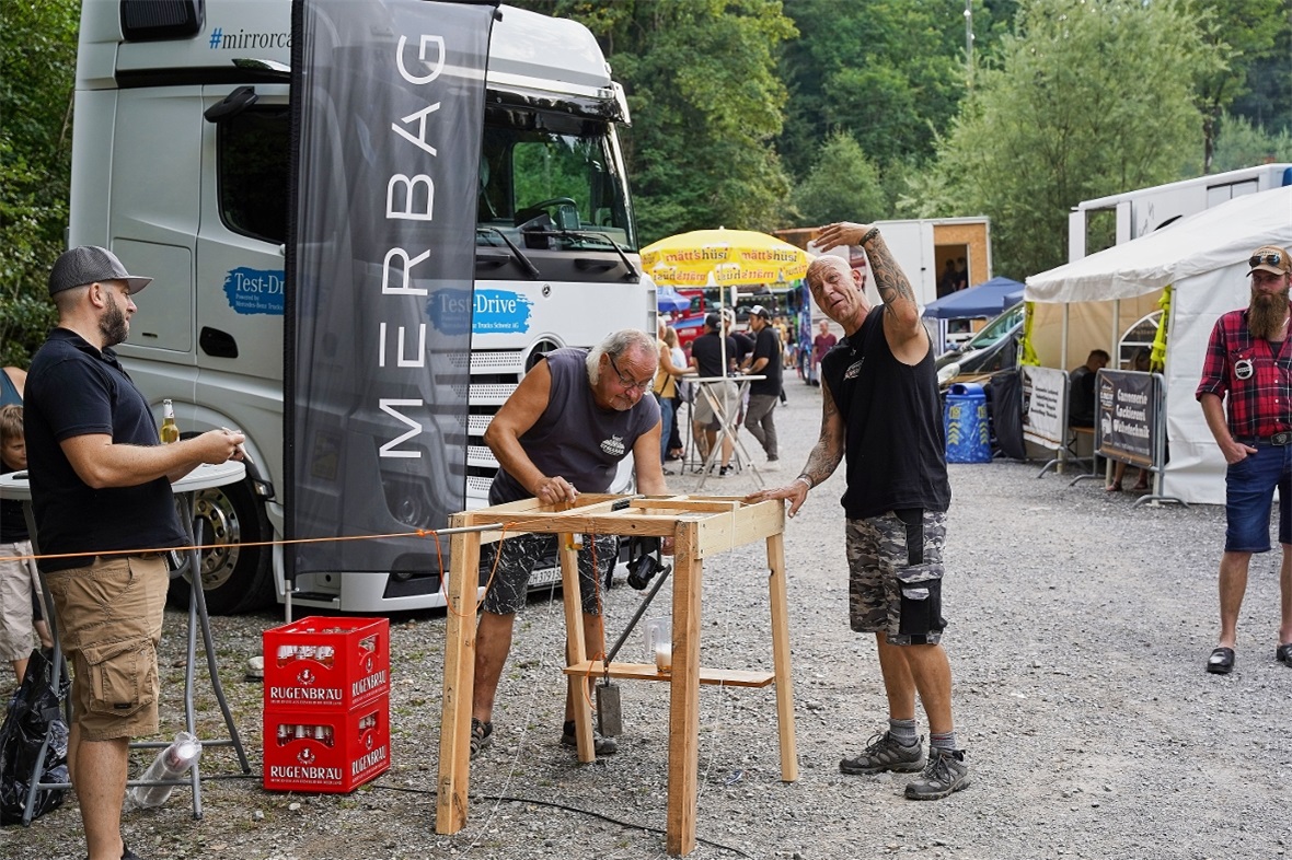 Gut reden konnten die Team-Mitglieder, die beim Geschicklichkeitsfahren nicht im...