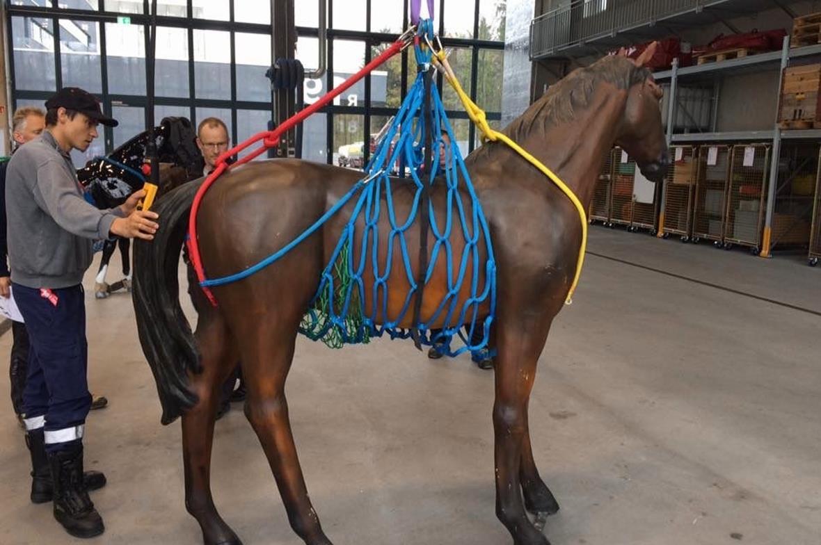 Handhabung Rettungsgeschirr.