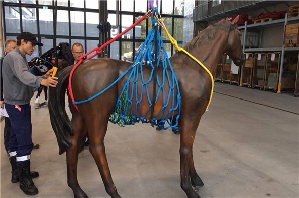 Handhabung Rettungsgeschirr.