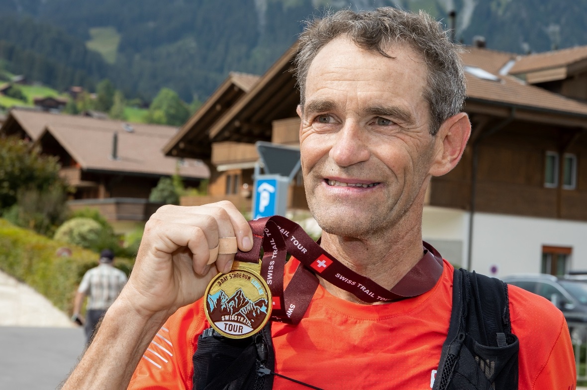 Hanspeter Müller von Horboden nach dem Zieleinlauf.