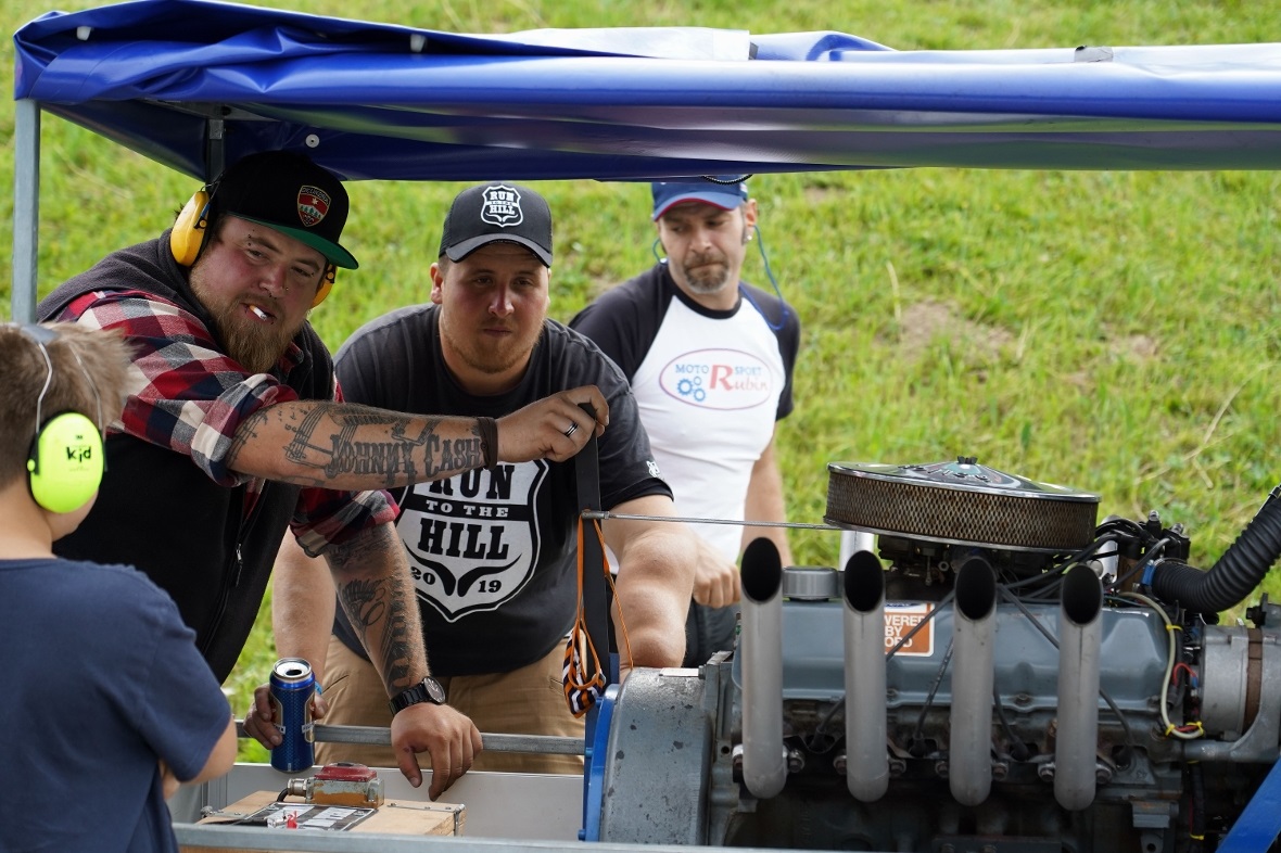 Hauptsache laut: angetrieben hat dieser Motor am Festival jedenfalls nichts.