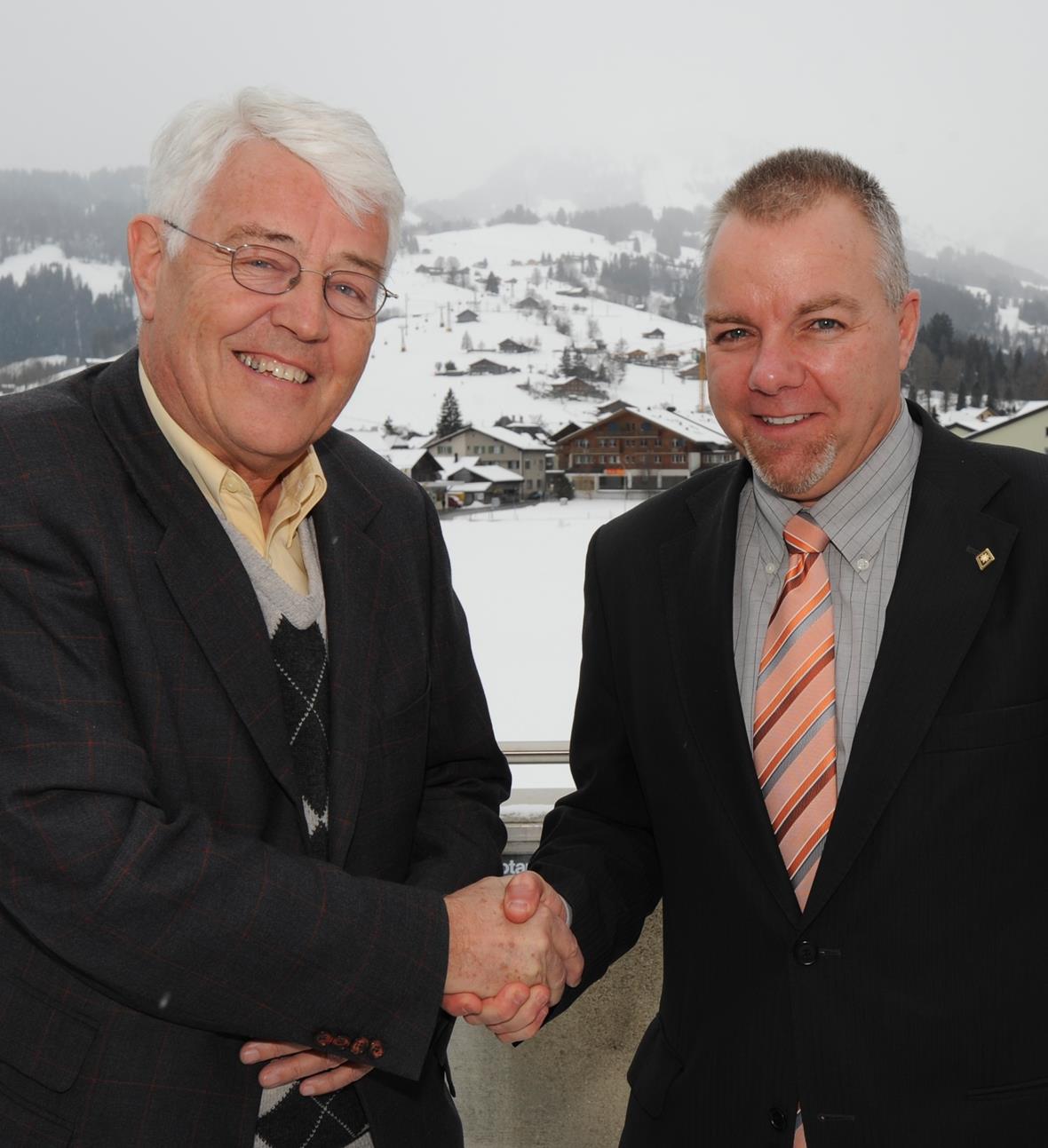 Heinz Wegmüller (rechts) wird der Nachfolger von Bruno Fischer (links).