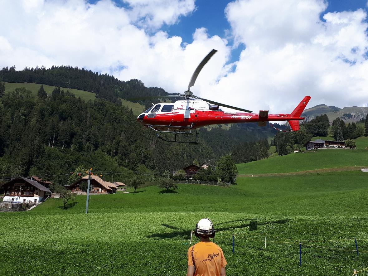 Helikopterflüge waren bei sehr beliebt.