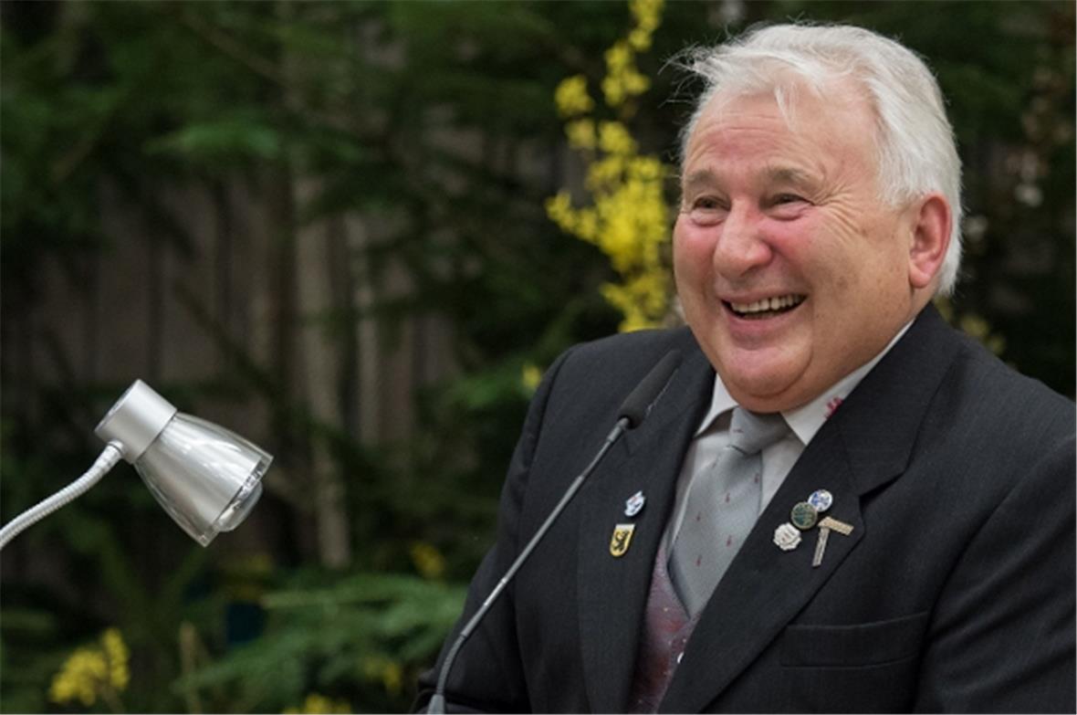 Helmut Buerk, Vorsitzender des Männergesangvereins.