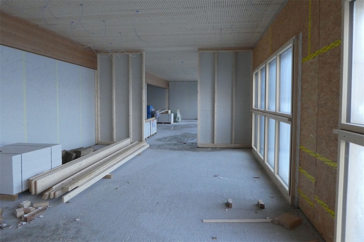 Hier entstehen gemütliche Besucherräume.