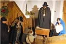 Hirten, Maria und Josef mit Jesuskind