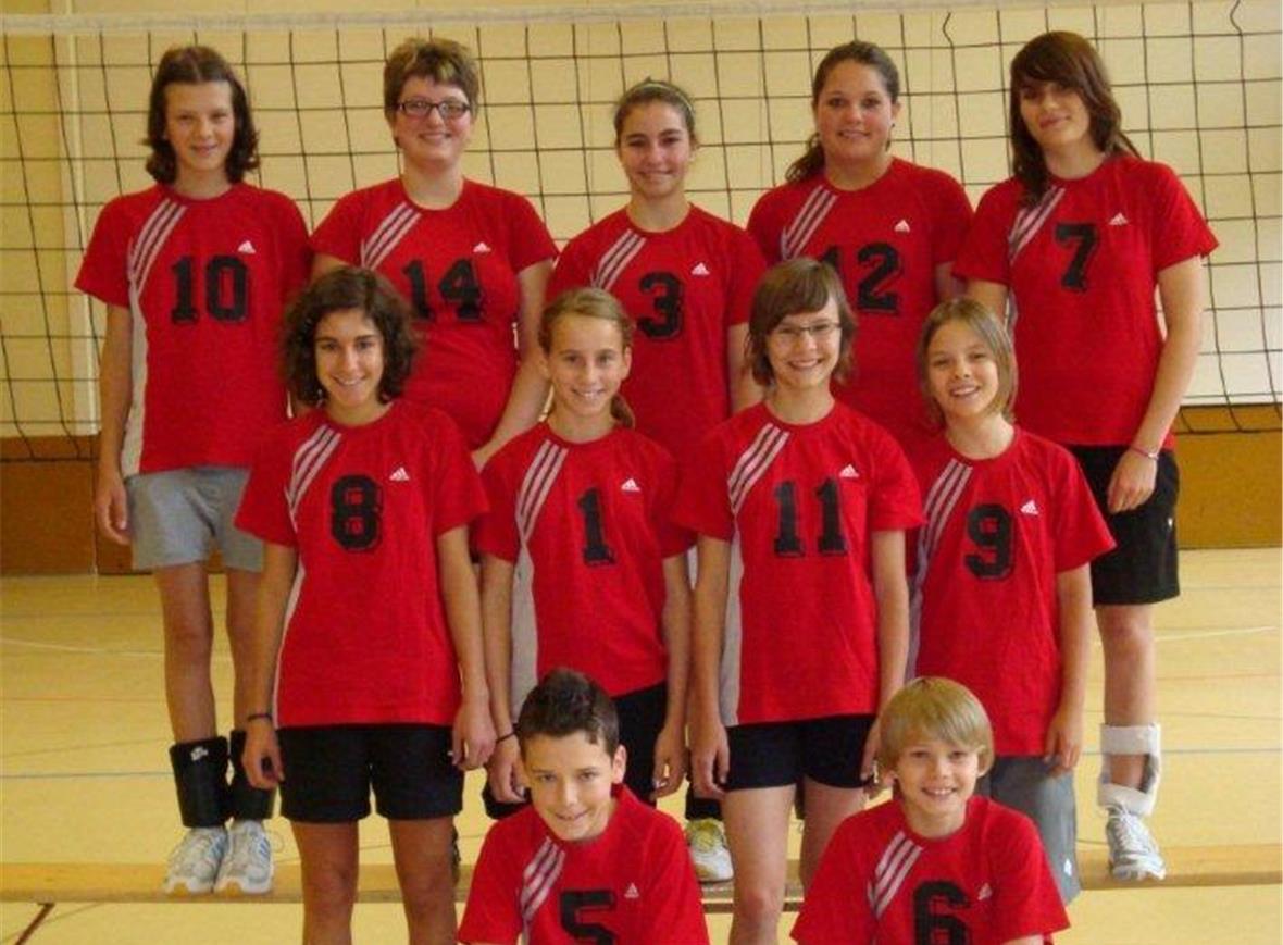 15. Volleyball-Fest: «Chum u lueg» H.v.l.: Selin Gempeler, Nadia Bühler, Tamara Fehr, Joëlle Matti, Shana Häberli; m.v.l.: Martina Hählen, Salome Fehr, Florence Hählen, Salome Wyssen; v.v.l.: Dominik Hählen, Marco Hählen; es fehlt: Nathalie Gerber