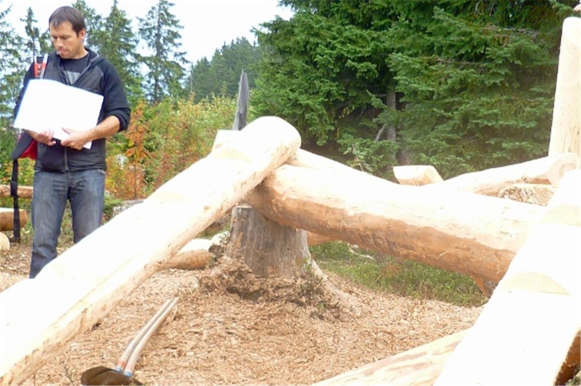 IG-Präsident Hans Niederhauser bei einem Balancier-Posten.