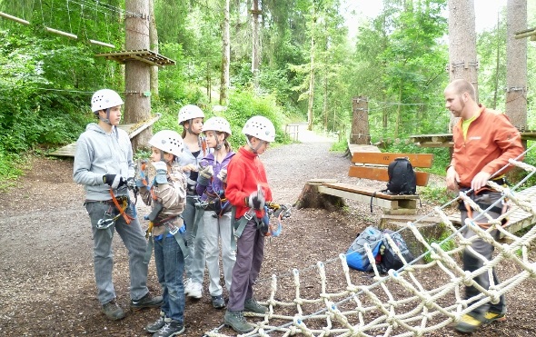 Im Seilpark Zweisimmen.