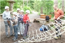 Im Seilpark Zweisimmen.