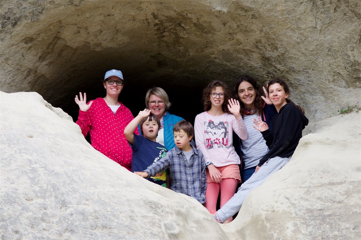 In den Höhlen im Mont Vully.