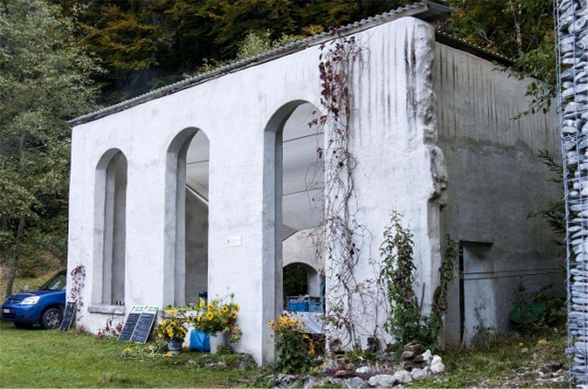 In den sanierten Mauerresten des Küchentraktes im Vorderen Bad wurde das Mittage...