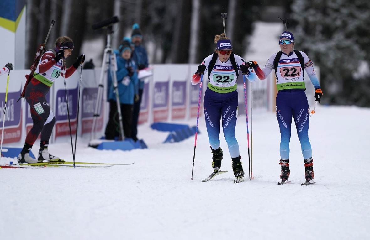 In der Frauenstaffel startete Yara mit Seraina König und Lea Meier.