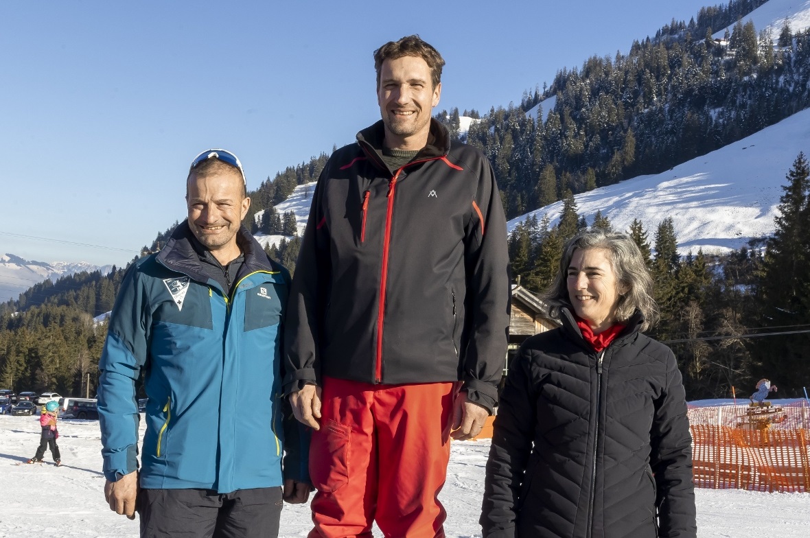 In der Kategorie Differenzzeit, wurden die zwei Läufe gemessen. Sieger Bernhard ...