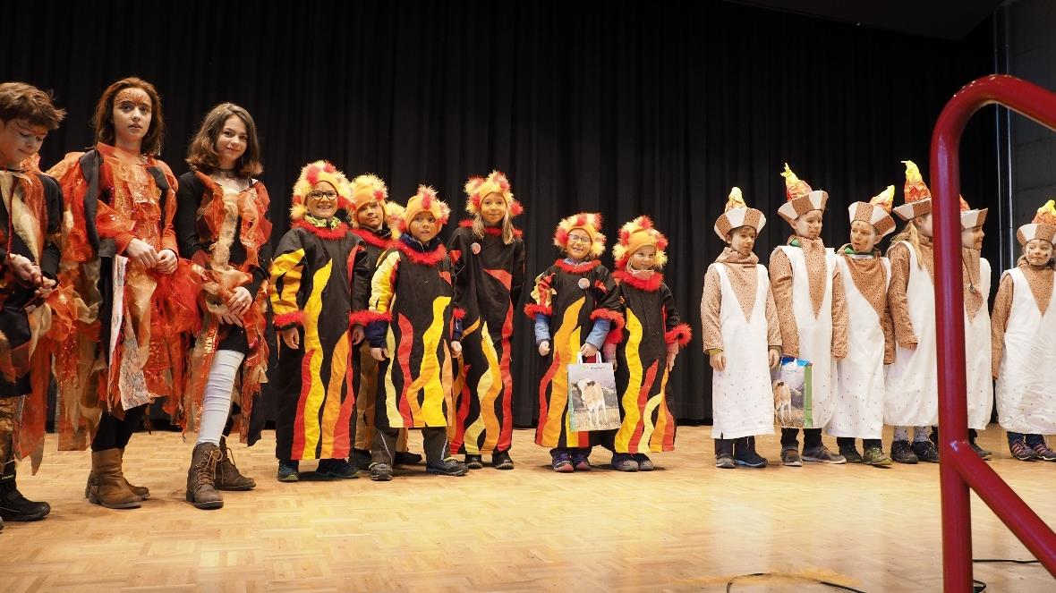 In der Kategorie «Kinder Gruppe» gewannen  Füürhiis (Mitte).