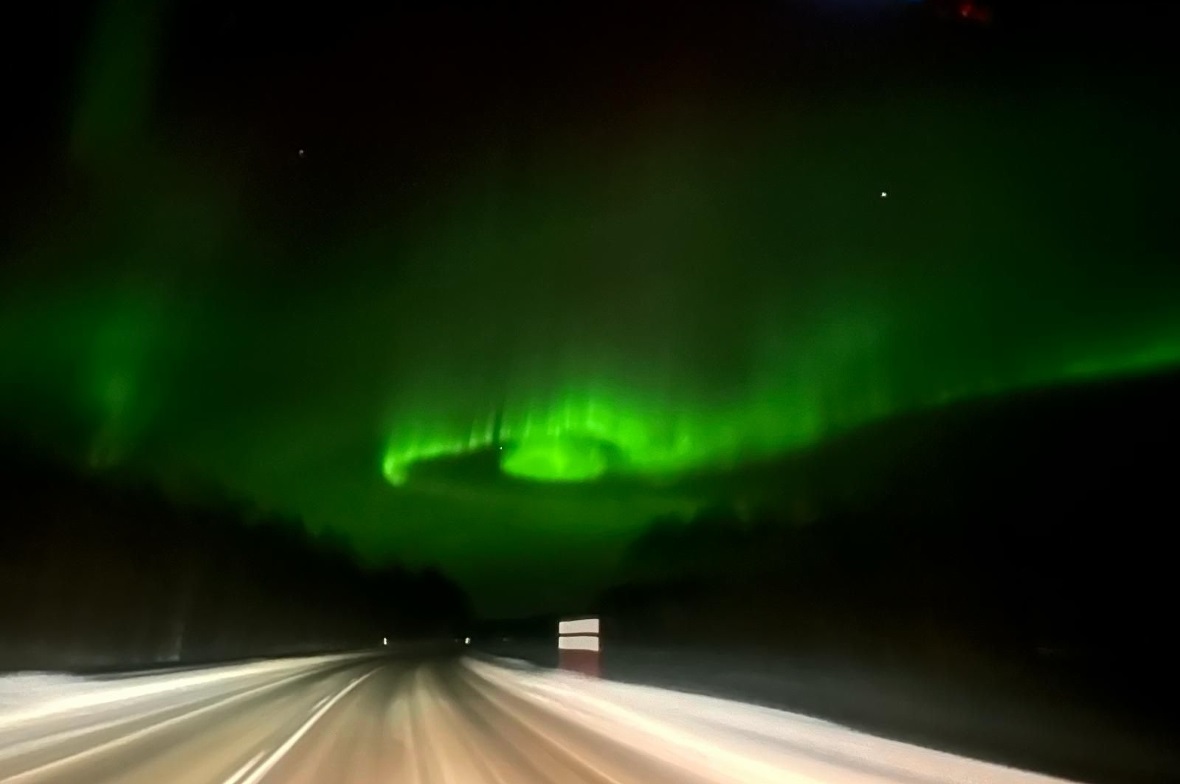 In der Nacht vom 3. auf den 4. März in Finnland die ersten Polarlichter gesichte...