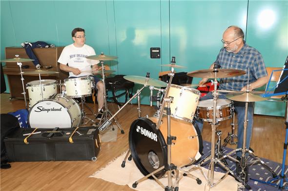 Instrumentenunterricht während dem Jazz Workshop 2019.