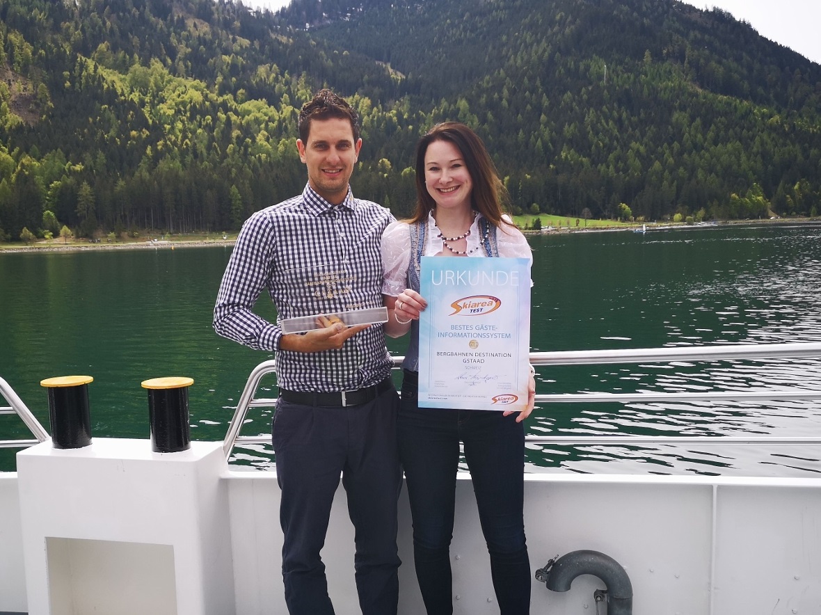 Jannik Sager, Isabella Eder - Preis bestes Gästeinformationssystem.