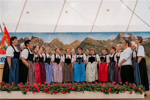 Jodlergruppe Echo vom Flösch am 55. Bernisch-Kantonalen Joderfest 2025 Lenk-St. Stephan vom 20.–22. Juni.