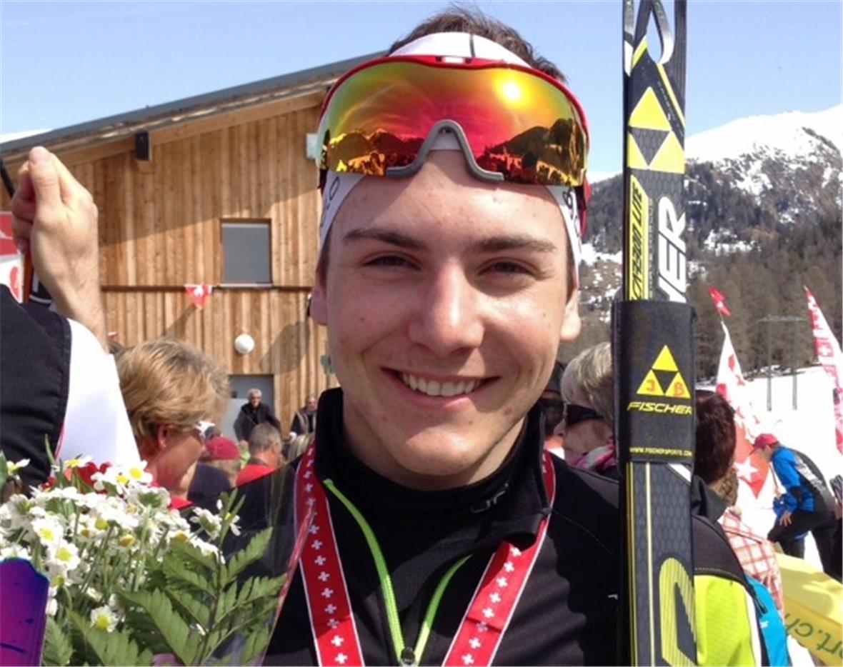 Joscha Burkhalter Schweizermeister Biathlon Jugend.