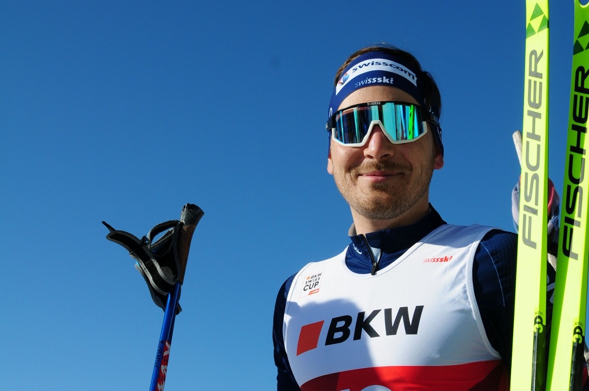 Joscha Burkhalter aus Zweisimmen vor Start, fit for fight.