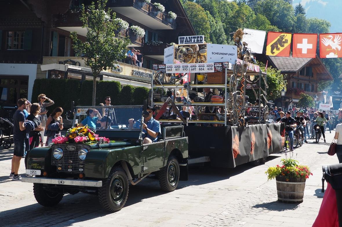 Jubiläumsumzug am Sonntag.