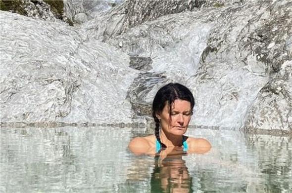 Kälte macht glücklich – Katharina Staub in ihrem Element.