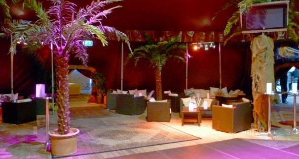 Karibische Atmosphäre in der Lounge