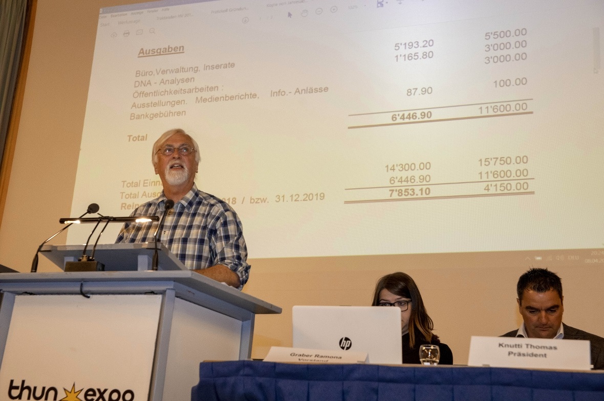 Kassier Jakob Rösti stellte die Jahresrechnung vor.