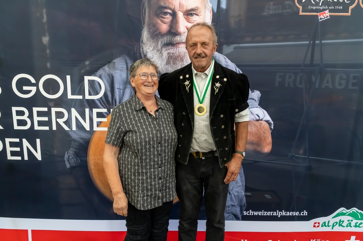 Kategoriensieger Mutschli: Margrit und Rudolf Jordi, Zäziwil, Alp Gross Imbrig.