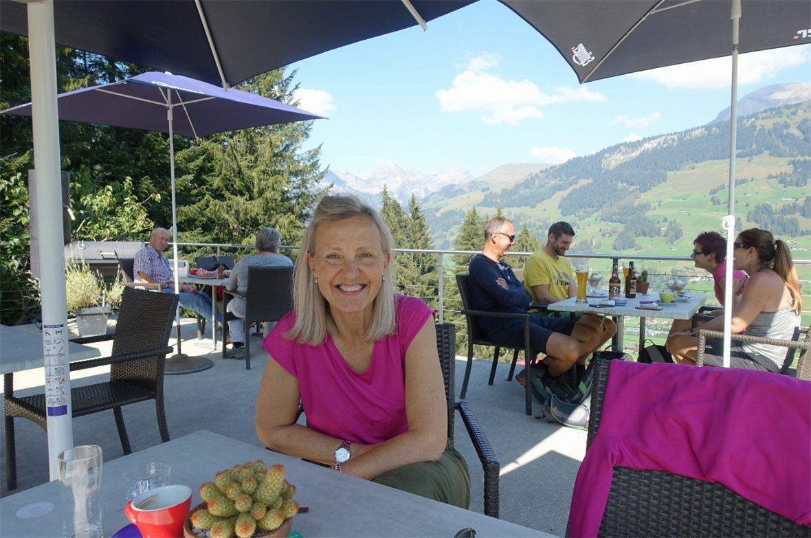 Kathrin Tritten liebt es, immer mal wieder eine Auszeit an der Lenk zu nehmen – wie hier in der Wallegg-Stube.