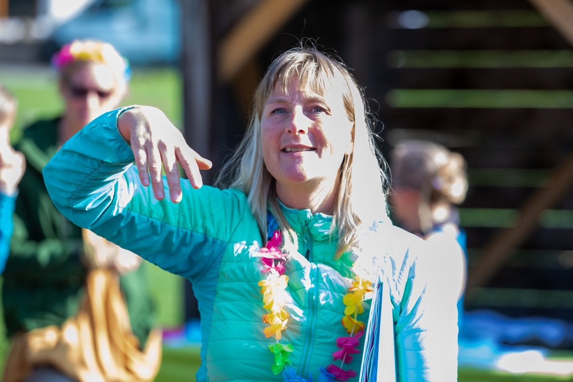 Katrin Ganter war sichtbar gut gelaunt.