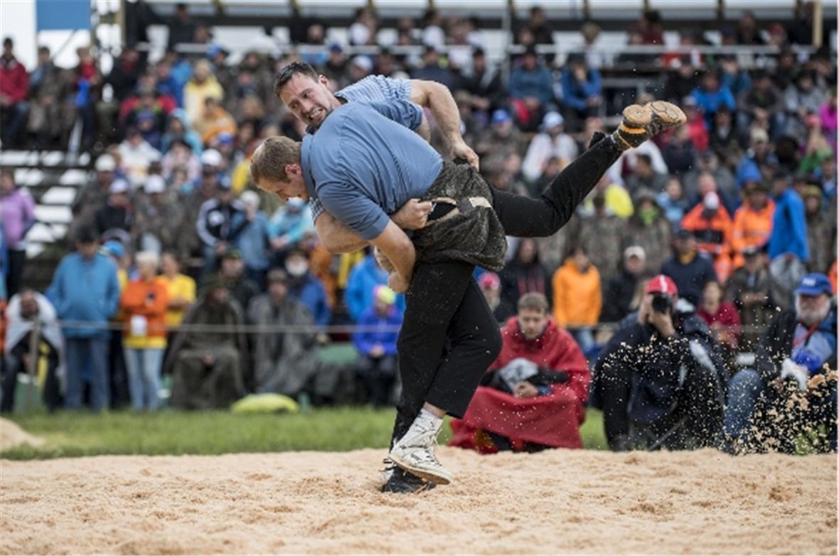 Kilian Wenger (H, Horboden) gegen Armin Reichmuth (V, Mettmenstetten).