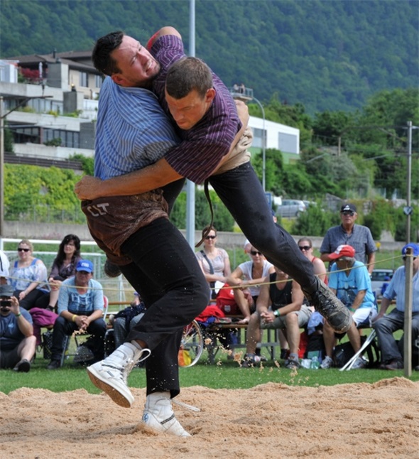 Kilian Wenger siegt im 3. Gang gegen den später Zweitplazierten Stefan Marti.