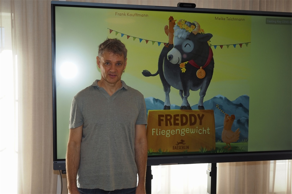 Kinderbuchautor Frank Kauffmann präsentierte sein sehr schön illustriertes Kinde...