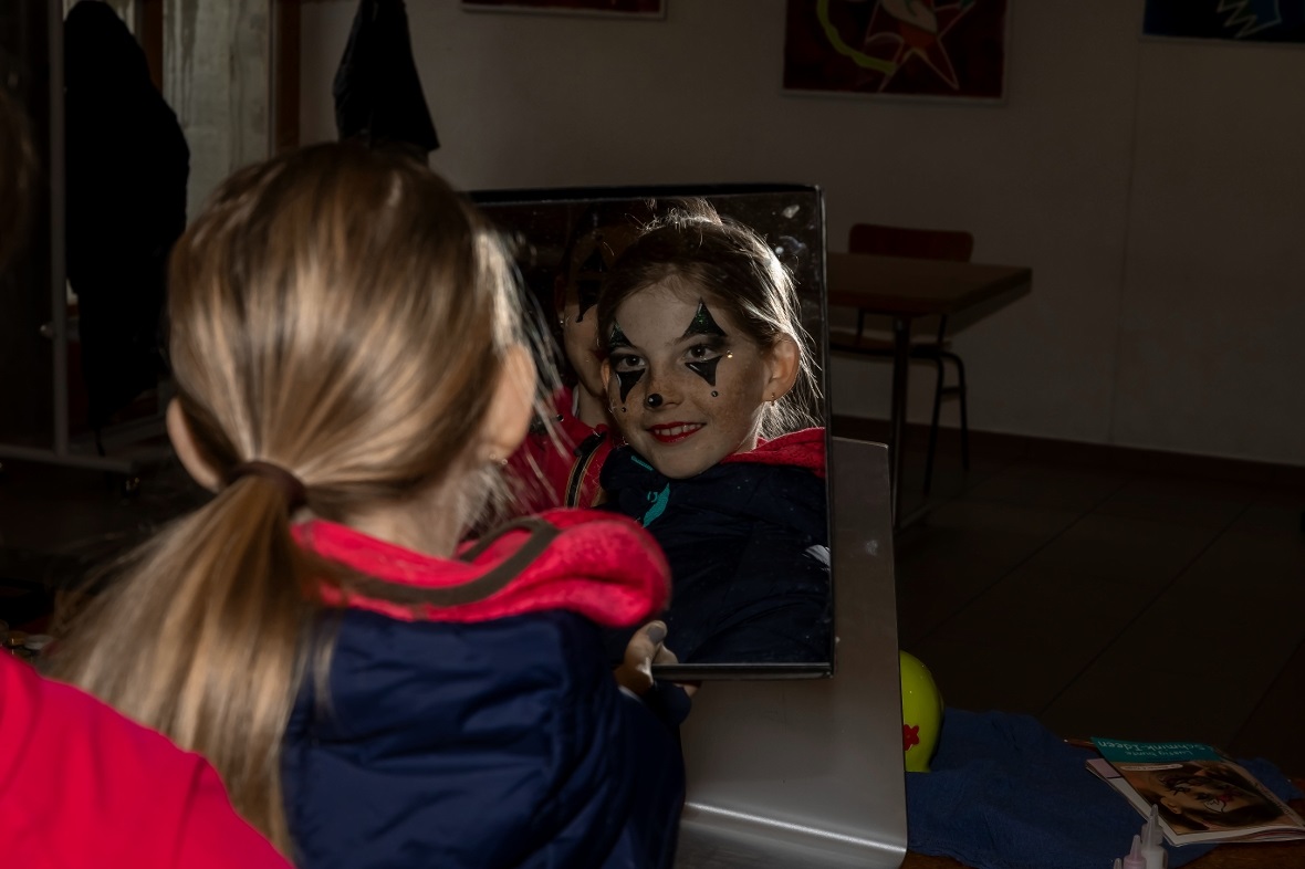 Kinderschminken war sehr beliebt.