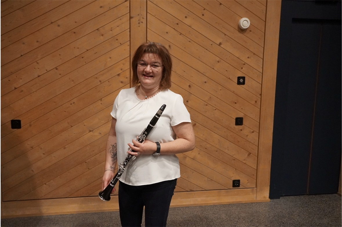 Klarinettistin Beatrice Zeller ist Veteranin der Bläserwoche.