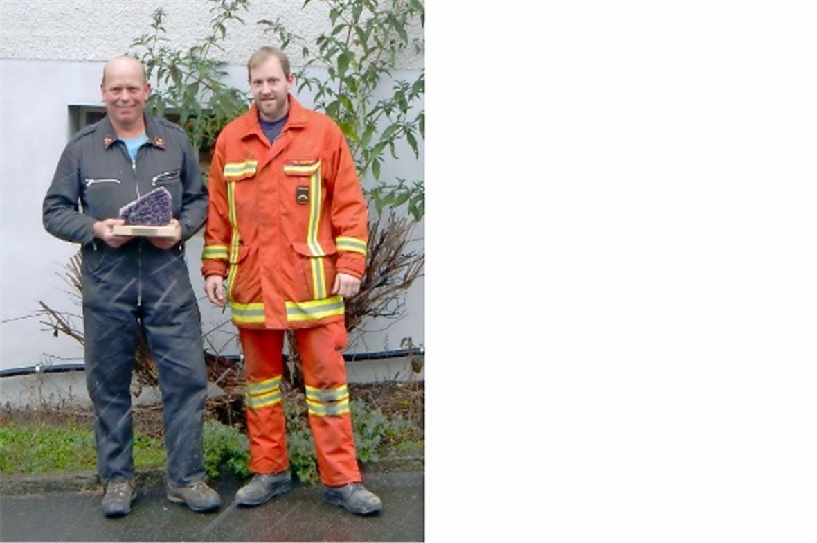 Klaus Küng und Thomas Gafner anlässlich der Schlussübung.