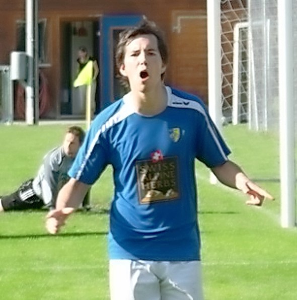 Klossner’s Jubel nach seinem Tor zum 2 zu 1.