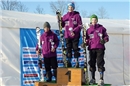 Knaben JO 1, 1. Rennen: v.l. 2. Mathias Grünenwald, Zweisimmen; 1. Yanick Mani, ...