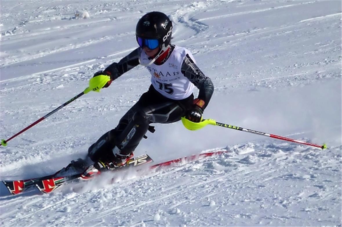 Knaben JO 1, 2. Rennen: Der Saaner Tobias Zingg.
