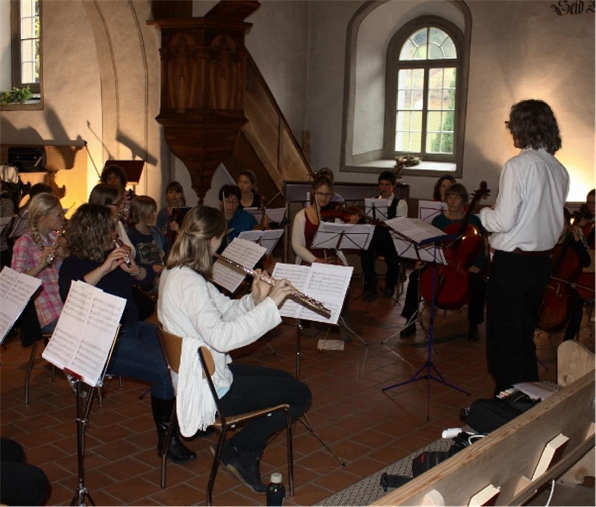 Konzentration beim Auftritt.