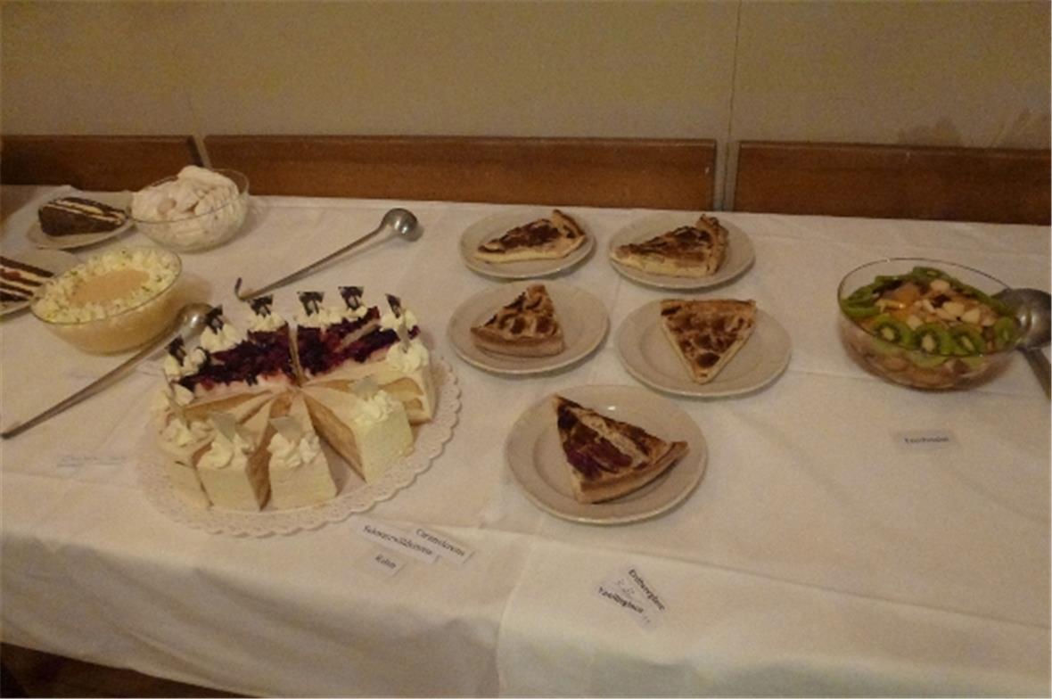 Krönendes Dessertbüffet als Abschluss.