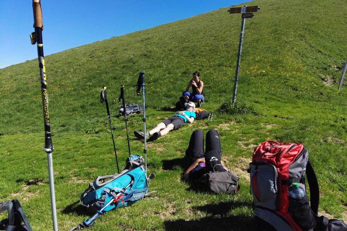 Kurzes Nickerchen auf der Furgge.