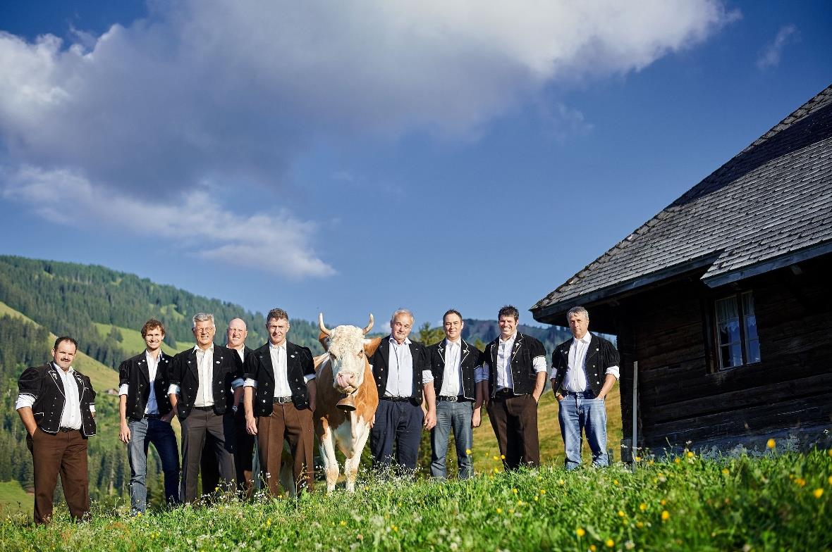 Lancierung des «Simmentaler» Labels auf dem Rossberg.